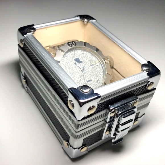 ⭐️HP⭐️ SK TIME Silver Austrian Rhinestones Fashion Watch - Picture 17 of 17